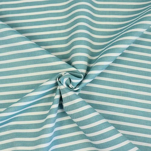 Bio Chambray Streifen Lagunen Grün Von Amandine Cha 2 Bio Chambray Streifen Lagunen Grün Von Amandine Cha – Bild 2