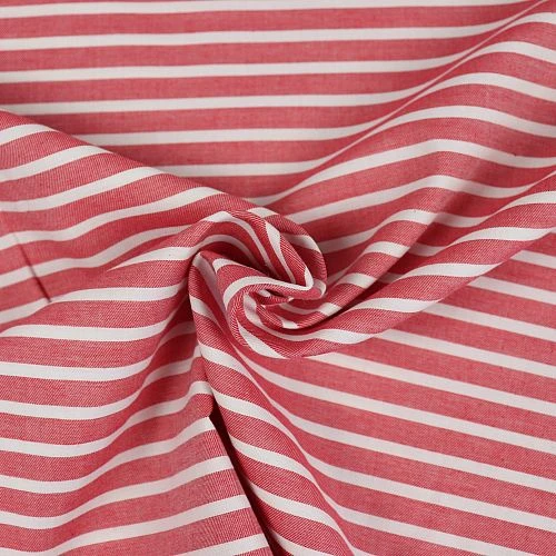 Bio Chambray Streifen Lanterne Rouge Von Amandine Cha 2 Bio Chambray Streifen Lanterne Rouge Von Amandine Cha – Bild 2