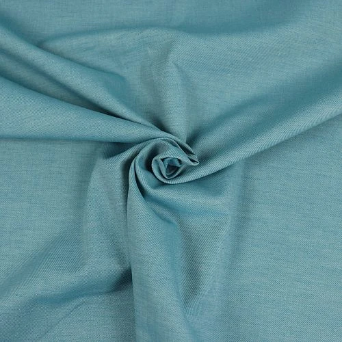 Bio Chambray Uni Lagunen Grün Von Amandine Cha 2 Bio Chambray Uni Lagunen Grün Von Amandine Cha – Bild 2