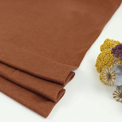 FINE RIB JERSEY In Pecan Von Meet Milk 1 FINE RIB JERSEY In Pecan Von Meet Milk