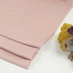 FINE RIB JERSEY In Powder Pink Von Meet Milk