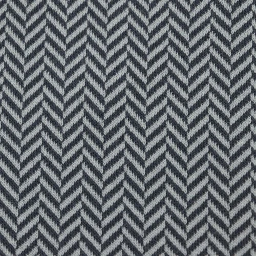 Bio Strickjacquard Fischgrät Grau Von Stoffonkel 3 Bio Strickjacquard Fischgrät Grau Von Stoffonkel – Bild 3