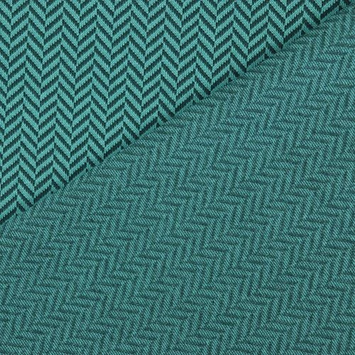 Bio Strickjacquard Fischgrät Smaragd Grün Von Stoffonkel 3 Bio Strickjacquard Fischgrät Smaragd Grün Von Stoffonkel – Bild 3