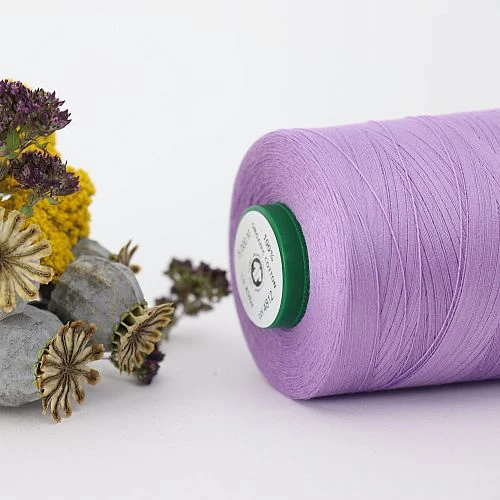Nähgarn Flieder 100% Bio Baumwolle Scanfil 5000m Kone 2 Nähgarn Flieder 100% Bio Baumwolle Scanfil 5000m Kone – Bild 2