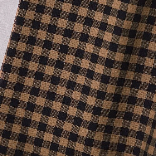 ORGANIC GINGHAM COTTON In Black/Camel Von Mind The MAKER 2 ORGANIC GINGHAM COTTON In Black/Camel Von Mind The MAKER – Bild 2