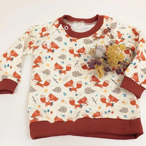 Bio Jersey Motiv Fuchs Und Igel Von Stoffonkel 6 Bio Jersey Motiv Fuchs Und Igel Von Stoffonkel – Bild 6