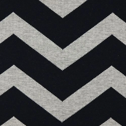Bio Interlock Jacquard Chevron In Dark Blue - Nevis Von Stoffonkel 3 Bio Interlock Jacquard Chevron In Dark Blue - Nevis Von Stoffonkel – Bild 3