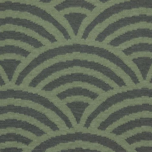 Bio Kuschel-Jacquard Regenbogen In Moos Von Stoffonkel 3 Bio Kuschel-Jacquard Regenbogen In Moos Von Stoffonkel – Bild 3