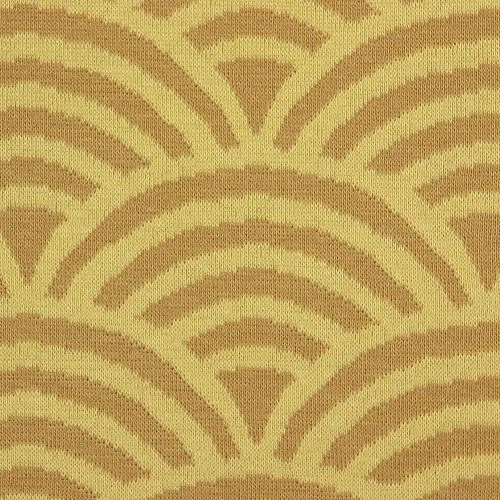 Bio Kuschel-Jacquard Regenbogen In Mais Von Stoffonkel 3 Bio Kuschel-Jacquard Regenbogen In Mais Von Stoffonkel – Bild 3