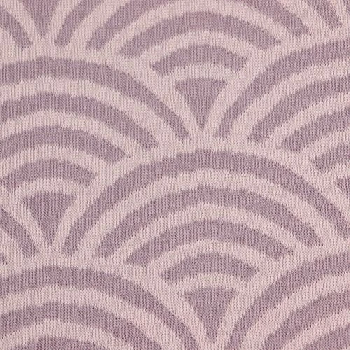 Bio Kuschel-Jacquard Regenbogen In Woodrose Von Stoffonkel 3 Bio Kuschel-Jacquard Regenbogen In Woodrose Von Stoffonkel – Bild 3