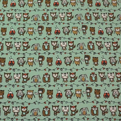 Bio Jersey Motiv Rambazamba (Tigapigs) Stoffonkel In Pistazie Grün 2 Bio Jersey Motiv Rambazamba (Tigapigs) Stoffonkel In Pistazie Grün – Bild 2