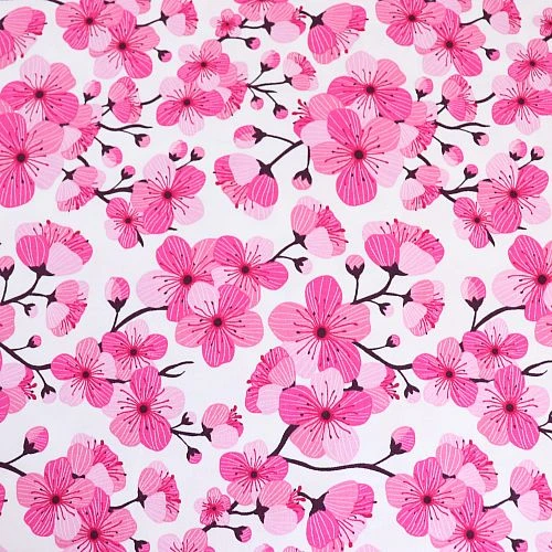 Bio Jersey Motiv Sakura In Weiß Von Stoffonkel 2 Bio Jersey Motiv Sakura In Weiß Von Stoffonkel – Bild 2
