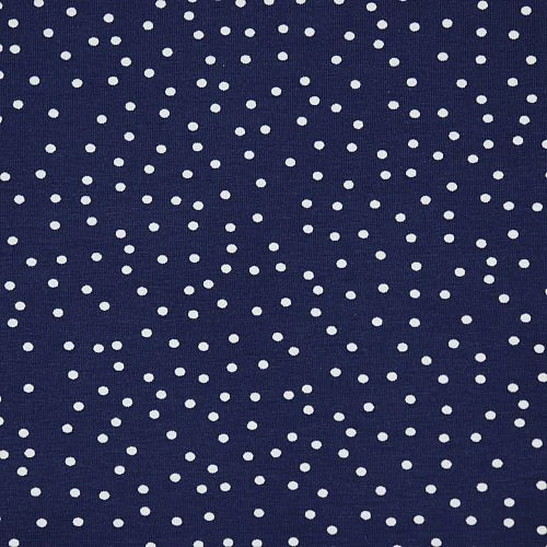 Bio Jersey Stoff Dotties Marine Blau Von Stoffonkel 2 Bio Jersey Stoff Dotties Marine Blau Von Stoffonkel – Bild 2