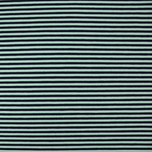 Bio Jersey Stoff Streifen Aqua Dark Ringeljersey Stoffonkel 2 Bio Jersey Stoff Streifen Aqua Dark Ringeljersey Stoffonkel – Bild 2