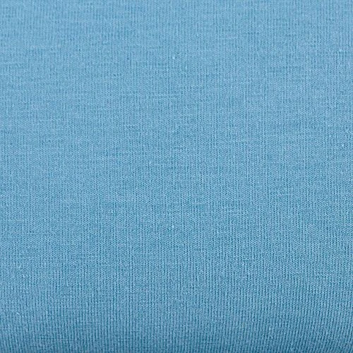 Bio Jersey Stoff Uni Denim Blau 2 Bio Jersey Stoff Uni Denim Blau – Bild 2