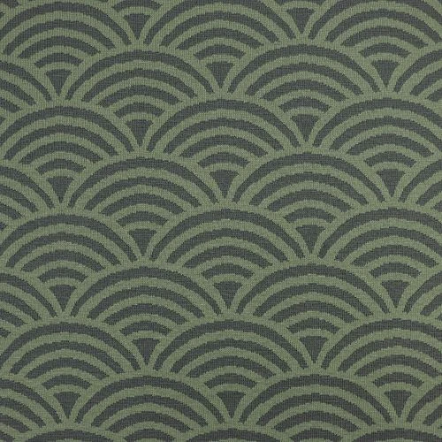 Bio Kuschel-Jacquard Regenbogen In Moos Von Stoffonkel 2 Bio Kuschel-Jacquard Regenbogen In Moos Von Stoffonkel – Bild 2