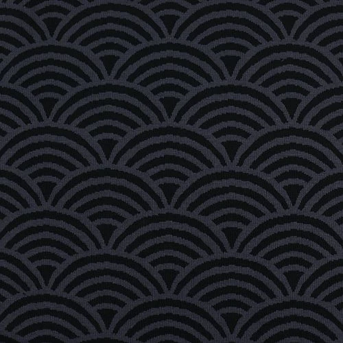 Bio Kuschel-Jacquard Regenbogen In Grau-schwarz Von Stoffonkel 2 Bio Kuschel-Jacquard Regenbogen In Grau-schwarz Von Stoffonkel – Bild 2