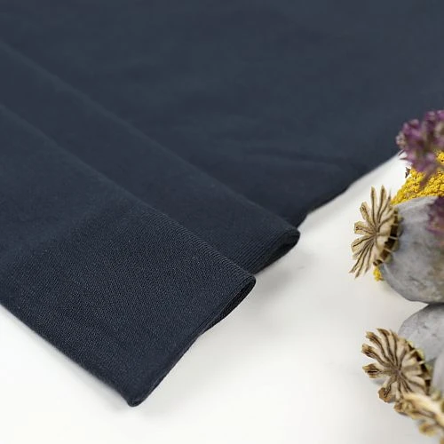 MicroModal® Jersey In Navy Von Fabrilogy 1 MicroModal® Jersey In Navy Von Fabrilogy