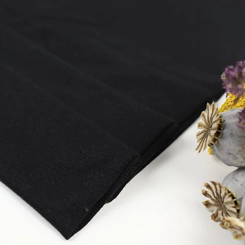 MicroModal® Jersey In Schwarz Von Fabrilogy 1 MicroModal® Jersey In Schwarz Von Fabrilogy