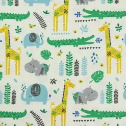 Bio Jersey Motiv Cool Jungle Von Stoffonkel In Ecru -Angebote Stoffbiotop Store Motiv Cool Jungle von Stoffonkel in 589 2