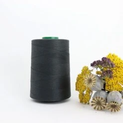 Nähgarn Karbon Grau 100% Bio Baumwolle Scanfil 5000m Kone