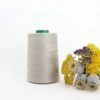 Nähgarn Sand Grau 100% Bio Baumwolle Scanfil 5000m Kone