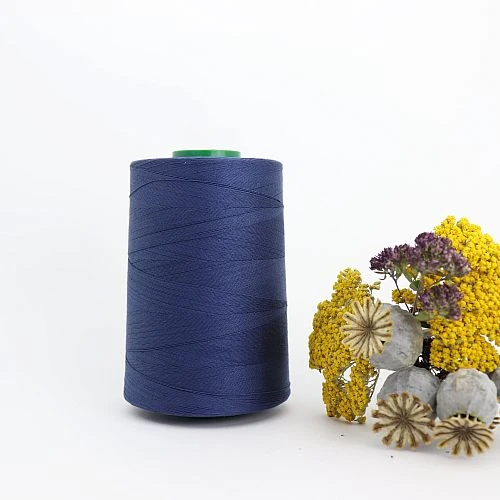 Nähgarn Saphirblau 100% Bio Baumwolle Scanfil 5000m Kone 1 Nähgarn Saphirblau 100% Bio Baumwolle Scanfil 5000m Kone