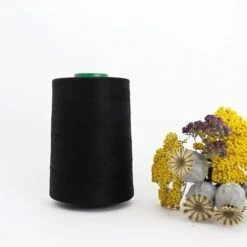 Nähgarn Schwarz 100% Bio Baumwolle Scanfil 5000m Kone