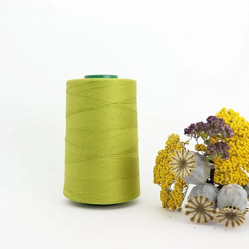 Nähgarn Sellerie Grün 100% Bio Baumwolle Scanfil 5000m Kone 1 Nähgarn Sellerie Grün 100% Bio Baumwolle Scanfil 5000m Kone