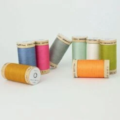 Nähgarn Set Komplett Mit 34 Farben 100% Bio Baumwolle Scanfil