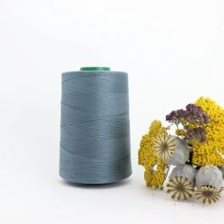 Nähgarn Sturmblau 100% Bio Baumwolle Scanfil 5000m Kone