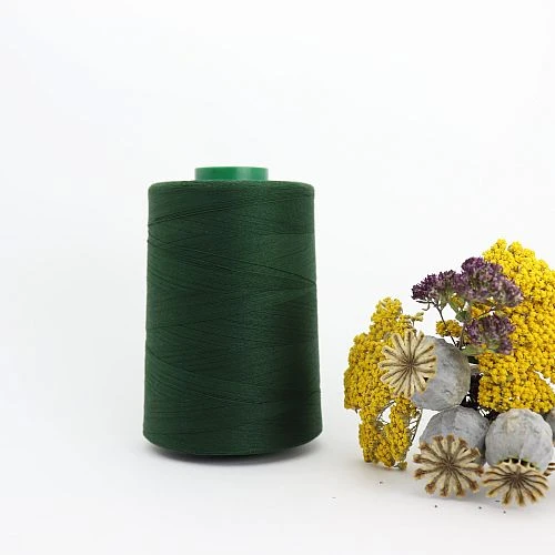 Nähgarn Waldgrün 100% Bio Baumwolle Scanfil 5000m Kone 1 Nähgarn Waldgrün 100% Bio Baumwolle Scanfil 5000m Kone