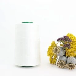 Nähgarn Weiß 100% Bio Baumwolle Scanfil 5000m Kone