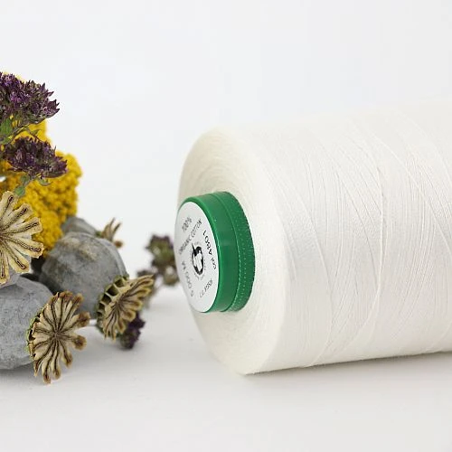 Nähgarn Natur 100% Bio Baumwolle Scanfil 5000m Kone 2 Nähgarn Natur 100% Bio Baumwolle Scanfil 5000m Kone – Bild 2