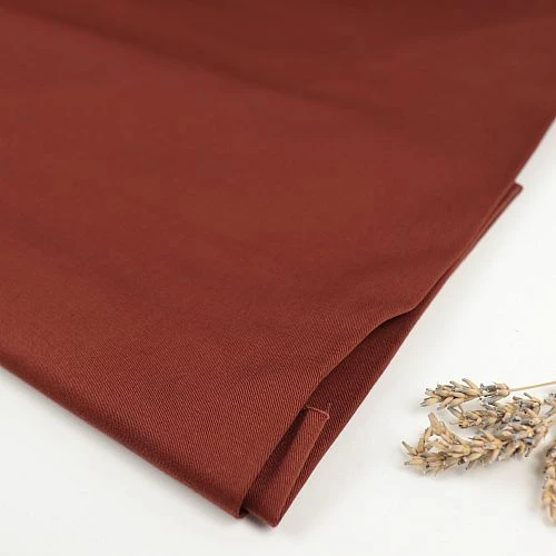 ORGANIC COTTON STRETCH TWILL In Sienna Von Mind The MAKER 1 ORGANIC COTTON STRETCH TWILL In Sienna Von Mind The MAKER