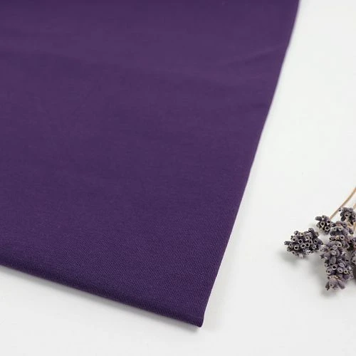 Organic Single Stretch Jersey In Plum Von Mind The MAKER 1 Organic Single Stretch Jersey In Plum Von Mind The MAKER