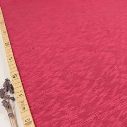 Organic Slub Jacquard Knit In Crimson Von Mind The MAKER