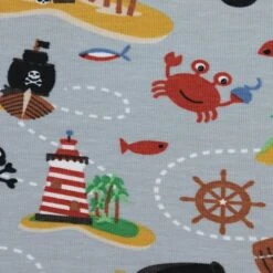Bio Jersey Pirate Island In Light Grey 5 Bio Jersey Pirate Island In Light Grey -Angebote Stoffbiotop Store Pirate Island in Light Grey Bio 2138 2