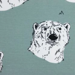 Bio Jersey Polar Bear In Iceberg Green Von Bloome Copenhagen 5 Bio Jersey Polar Bear In Iceberg Green Von Bloome Copenhagen -Angebote Stoffbiotop Store Polar Bear in Iceberg Green von 1426 2