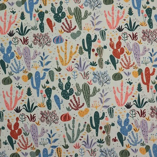 Bio Popeline Baumwollstoff Cacti And Succulents Aus Der Serie Arid Wilderness Von Cloud9 2 Bio Popeline Baumwollstoff Cacti And Succulents Aus Der Serie Arid Wilderness Von Cloud9 – Bild 2