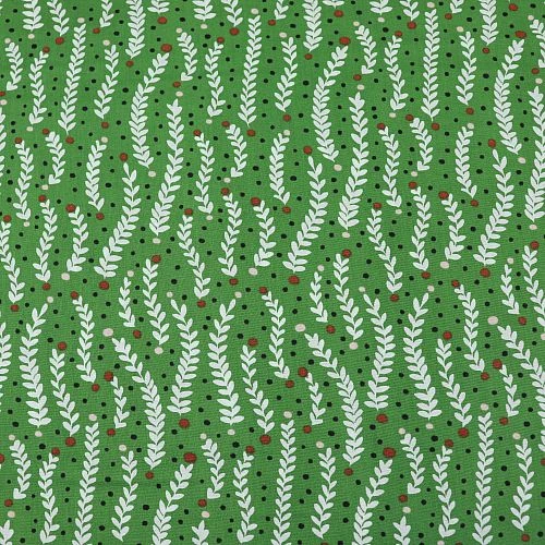 Bio Popeline Baumwollstoff Climbing Tendrils Green Aus Der Serie Fanciful Von Cloud9 2 Bio Popeline Baumwollstoff Climbing Tendrils Green Aus Der Serie Fanciful Von Cloud9 – Bild 2