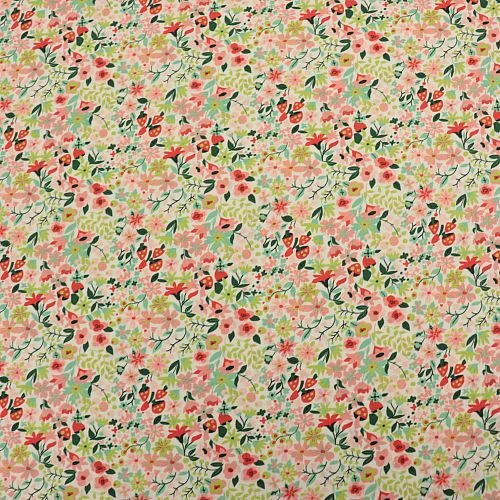 Bio Popeline Baumwollstoff Woodland Forest Ivory Von Monaluna 2 Bio Popeline Baumwollstoff Woodland Forest Ivory Von Monaluna – Bild 2