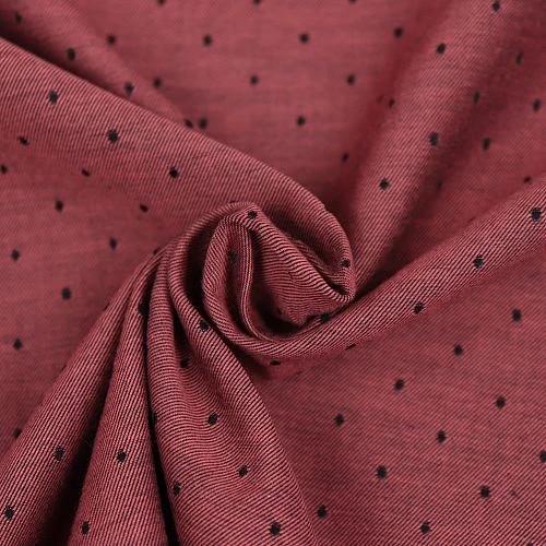 Bio Chambray Punkte Dark Grenadine Von Amandine Cha 3 Bio Chambray Punkte Dark Grenadine Von Amandine Cha – Bild 3