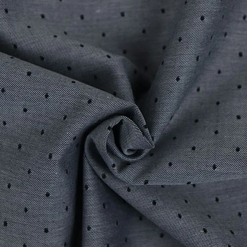 Bio Chambray Punkte Nebelgrau Von Amandine Cha 3 Bio Chambray Punkte Nebelgrau Von Amandine Cha – Bild 3