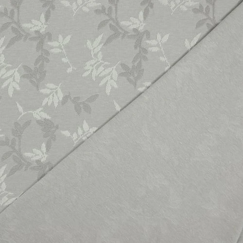 Bio Relief Strickjacquard Shiny Leaves Platin Von Stoffonkel 2 Bio Relief Strickjacquard Shiny Leaves Platin Von Stoffonkel – Bild 2