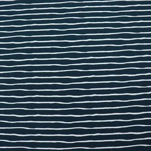 Bio Ringeljersey Stoff Good Vibes Stripes Water By Night Von Stoffonkel 2 Bio Ringeljersey Stoff Good Vibes Stripes Water By Night Von Stoffonkel – Bild 2
