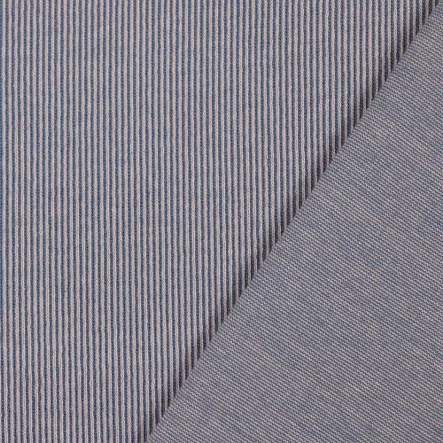 Bio Strickjacquard Rippenmuster Cold Pink - China Blue Von Stoffonkel 3 Bio Strickjacquard Rippenmuster Cold Pink - China Blue Von Stoffonkel – Bild 3