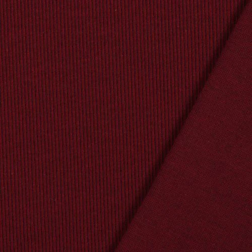 Bio Strickjacquard Rippenmuster Kirsche Von Stoffonkel 3 Bio Strickjacquard Rippenmuster Kirsche Von Stoffonkel – Bild 3