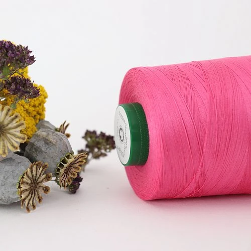 Nähgarn Rosa 100% Bio Baumwolle Scanfil 5000m Kone 2 Nähgarn Rosa 100% Bio Baumwolle Scanfil 5000m Kone – Bild 2