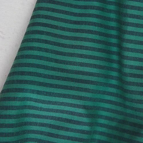 ORGANIC STRIPE COTTON In Indigo Night/Chalky Green Von Mind The MAKER 2 ORGANIC STRIPE COTTON In Indigo Night/Chalky Green Von Mind The MAKER – Bild 2